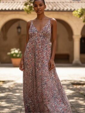 Tuckernuck mosaic Natasha maxi dress shimmer